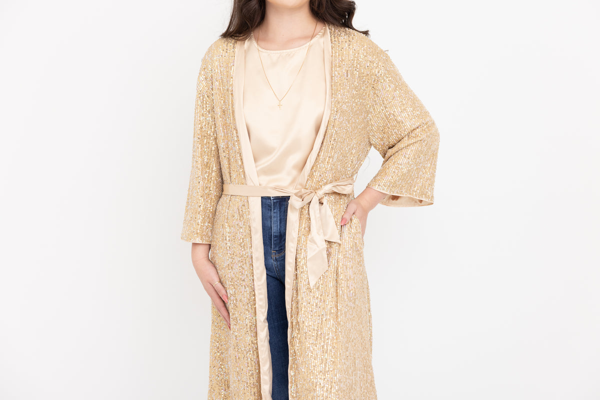 Gold Satin Tank by JCJ