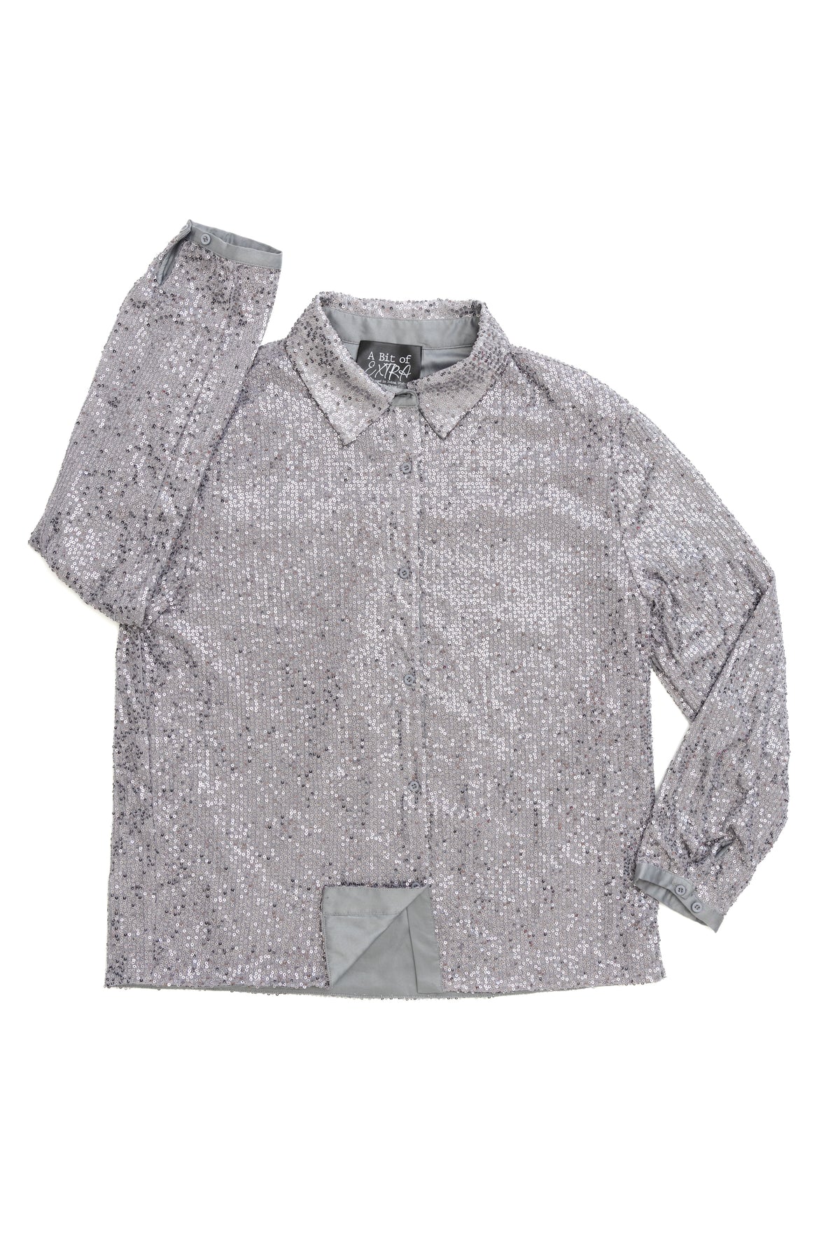 Silver Sequin Shacket by JCJ