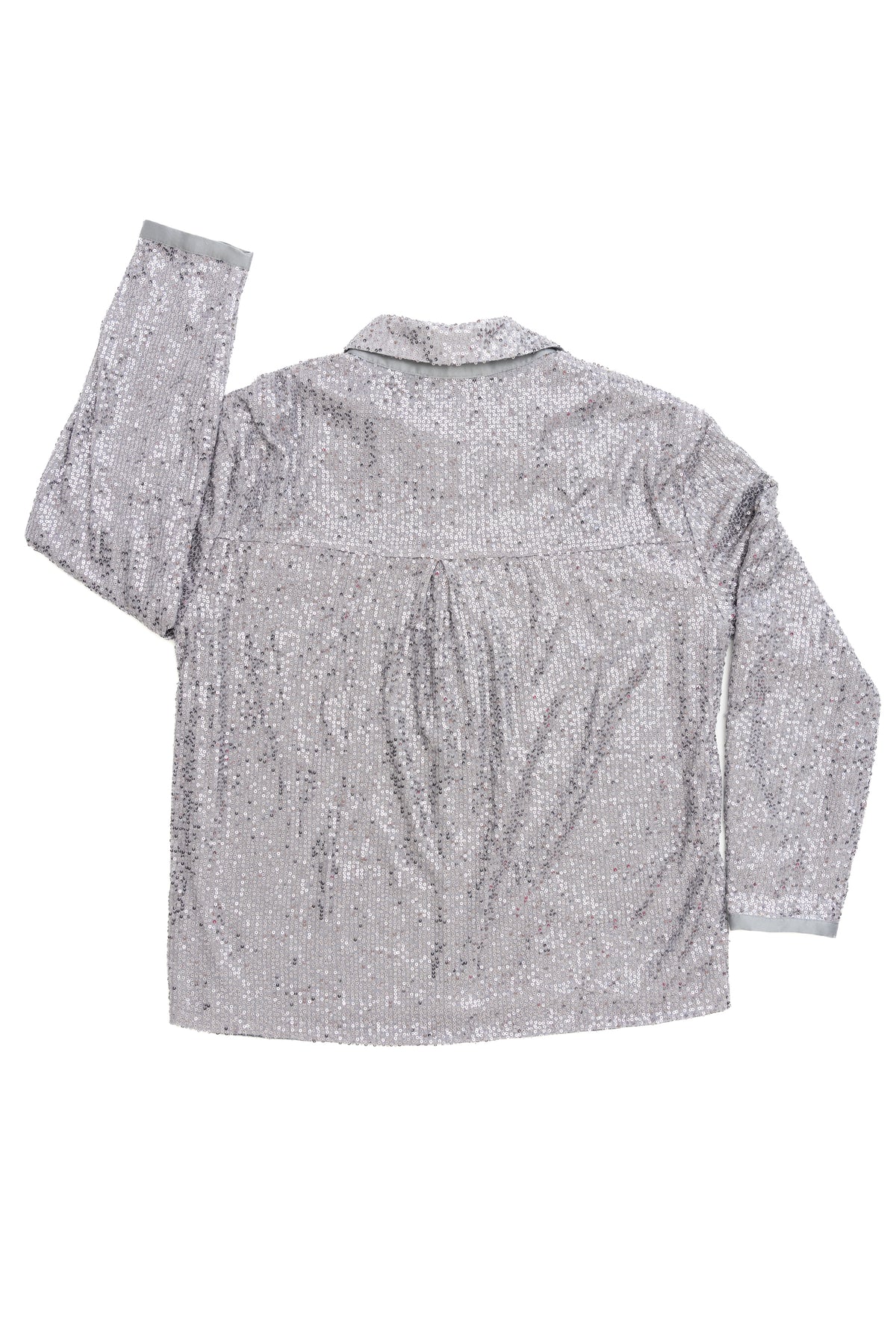 Silver Sequin Shacket by JCJ