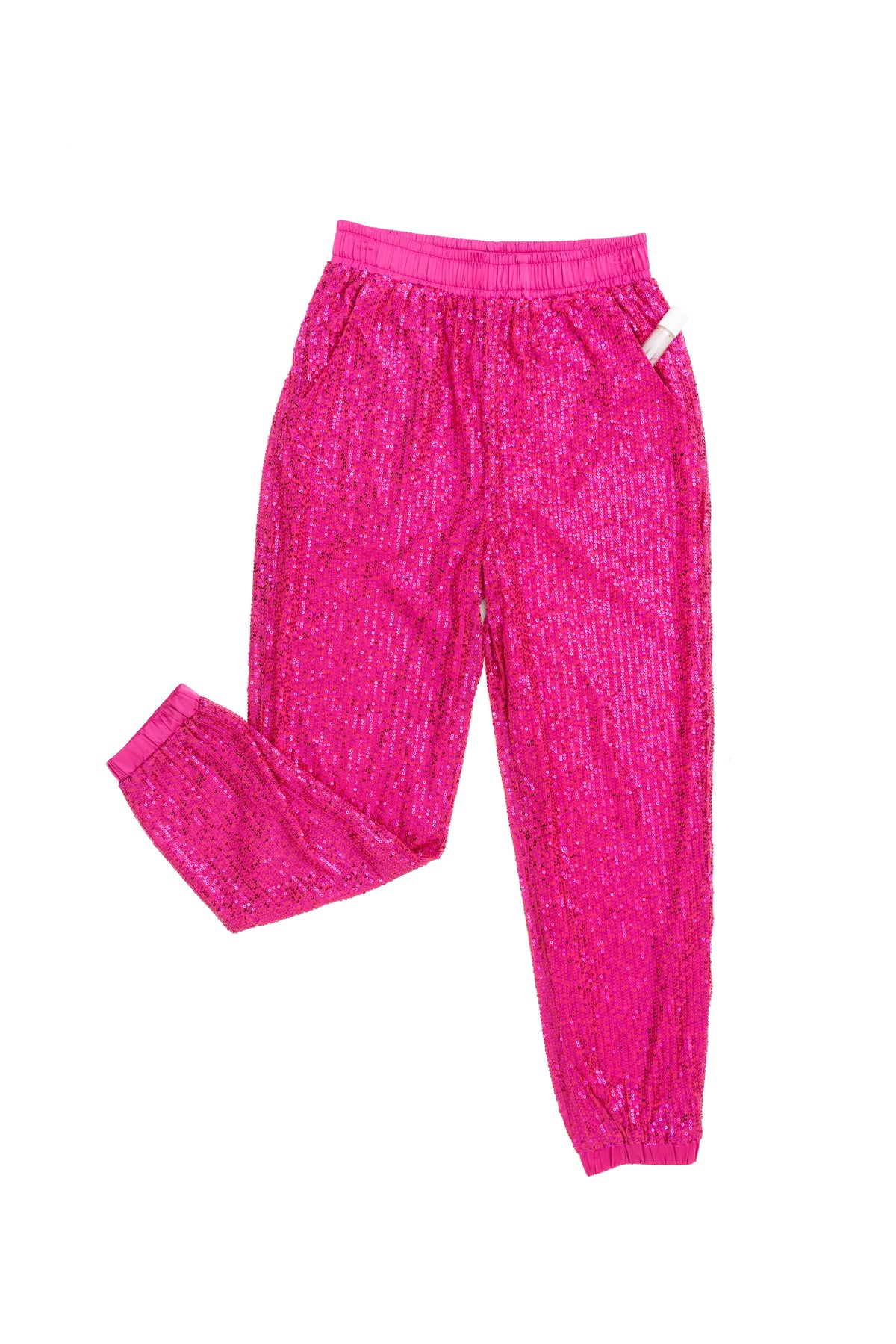 Fuchsia Sequin Joggers by JCJ