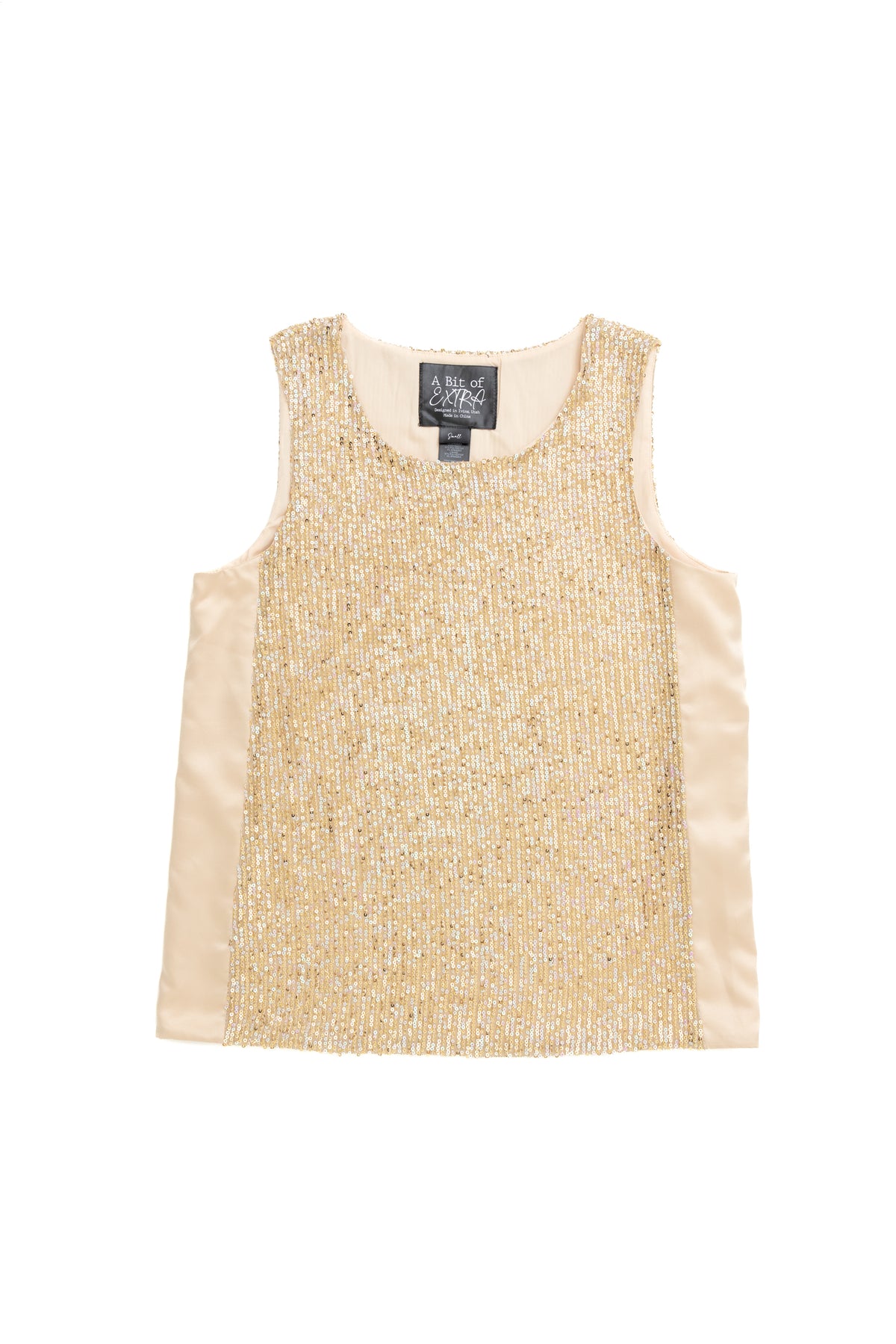 Gold Sequin Tank by JCJ