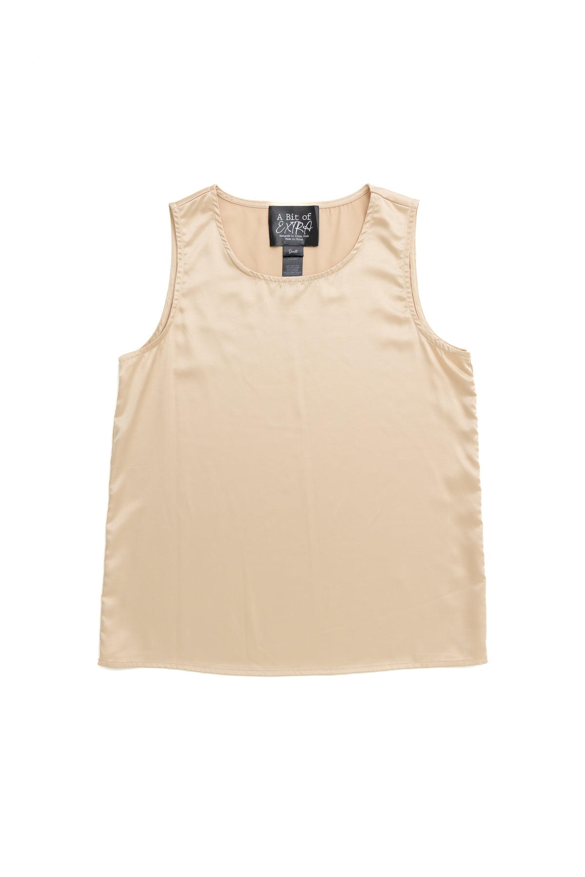 Gold Satin Tank by JCJ