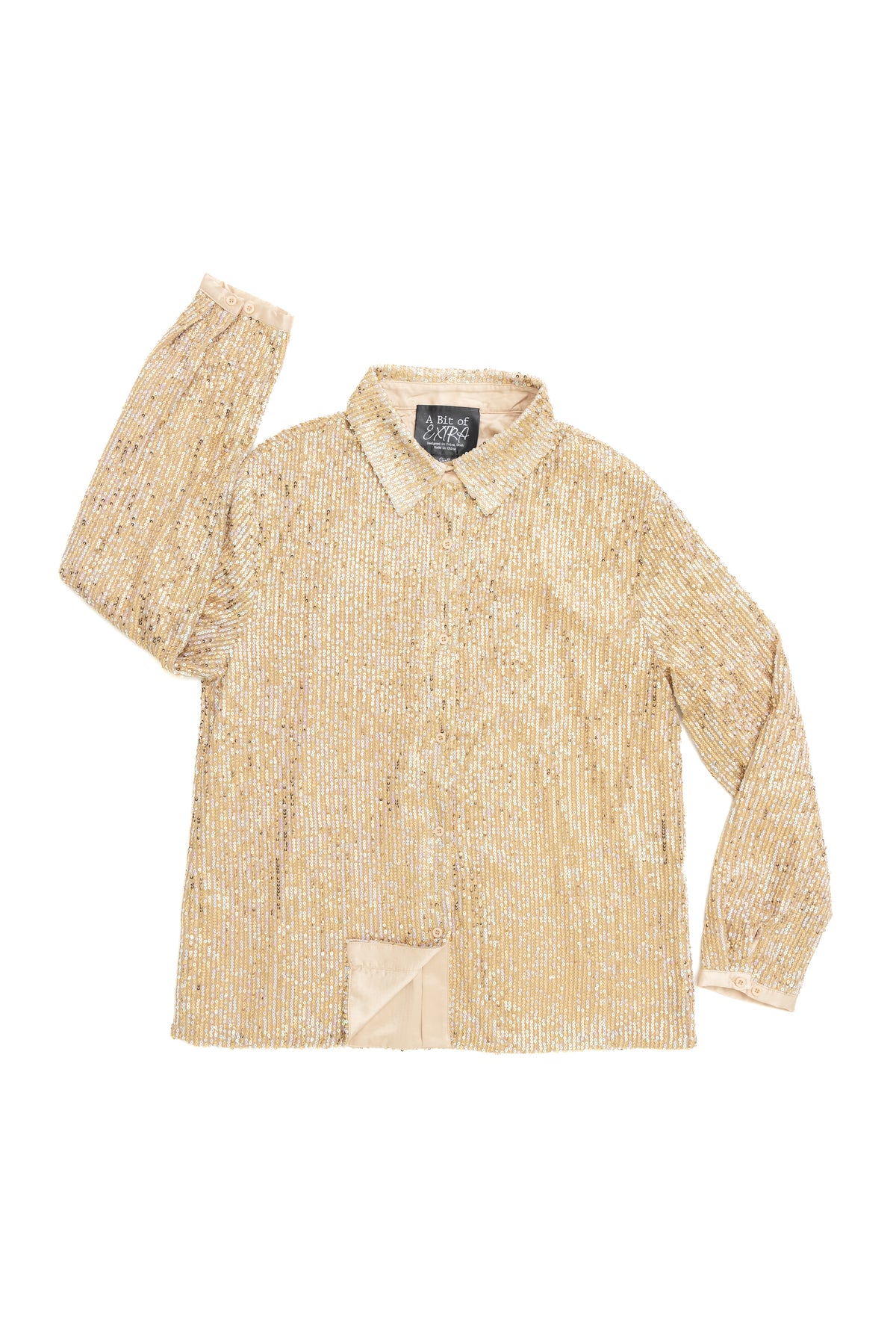 Gold Sequin Shacket by JCJ