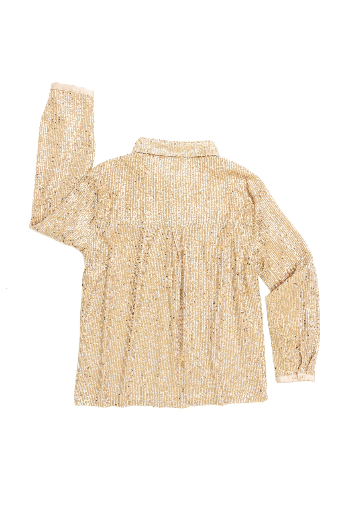 Gold Sequin Shacket by JCJ