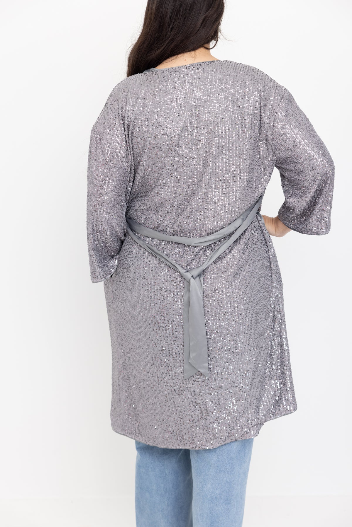Silver Sequin Duster by JCJ